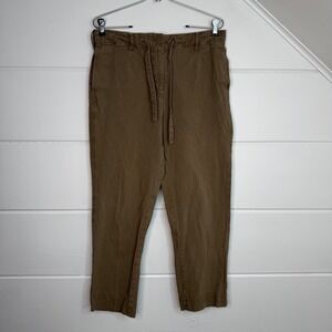 EXCEPTION de MIXMIND 32"W Pants Minimalist Lagenlook Straight Leg Crop 26"